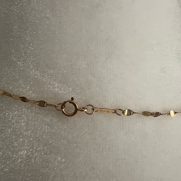 14K Yellow Gold Square Bar Necklace - Picture 6 of 6